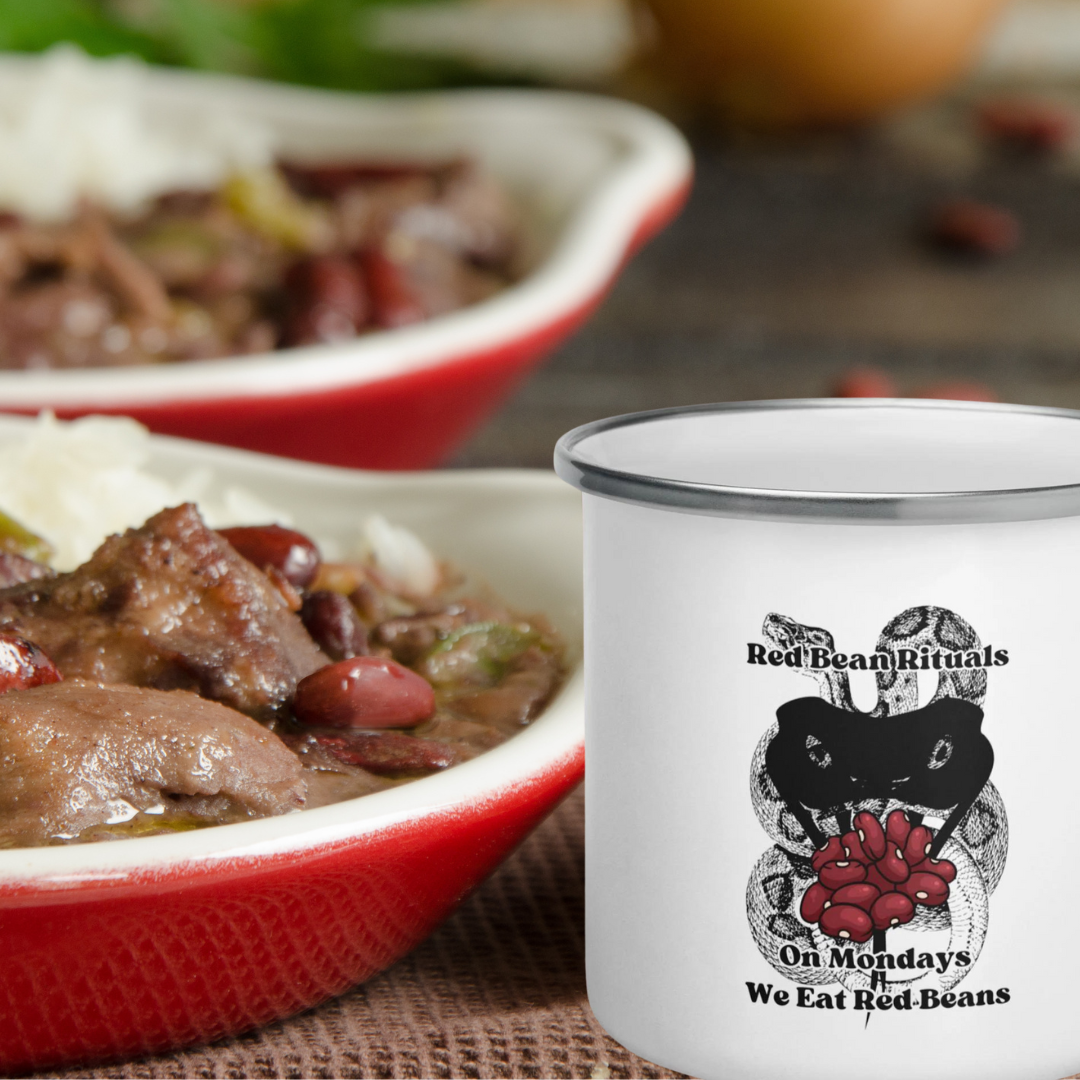 Red Bean Rituals Enamel Mug