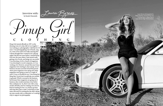 Interview with Laura, founder of PINUPGIRL CLOTHING by Rachel Clinesmith (Originally for Vampyre Magazine)